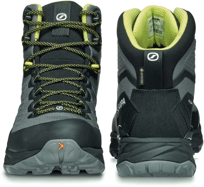Scarpa Mens Rush TRK LT GTX Boots - Gray-Lime-4